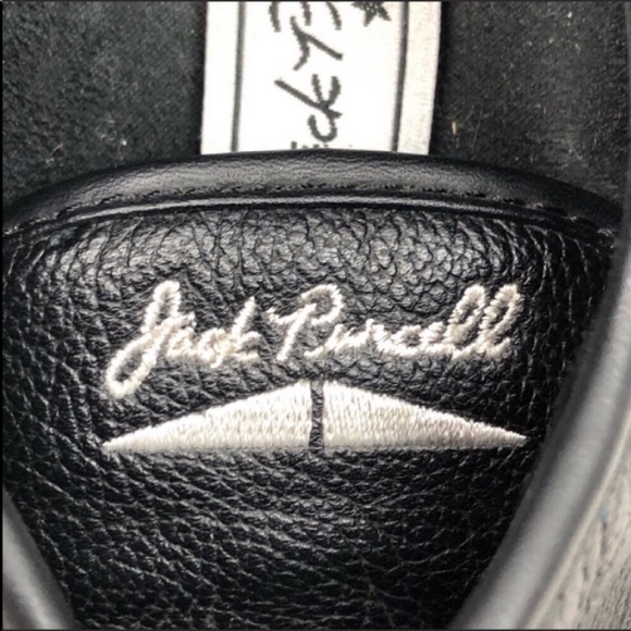 CONVERSE Jack Purcell Black Leather Shoes. - Picture 8 of 8